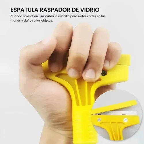Espátula Raspador De Vidrio Y Superficies Con Hojas Extraferreteria-online-barata