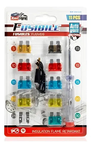 Kmt Kit Fusibles + Probador Corriente Auto/camionetaferreteria-online-barata