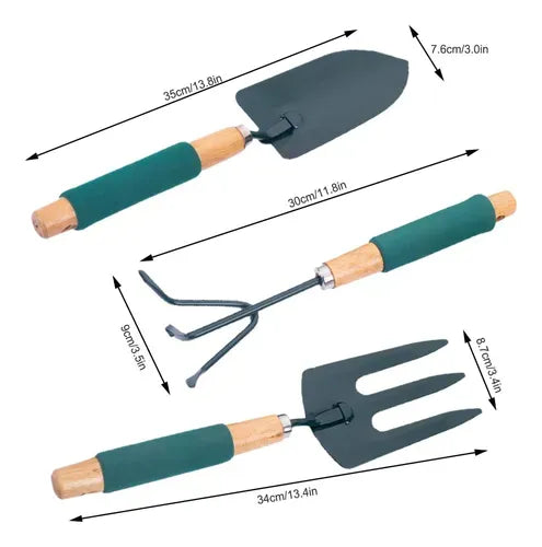 Kit Set Herramientas Jardinería Huerto 3 Piezas Grandeferreteria-online-barata
