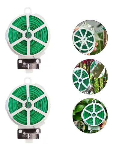 Alambre Rollos Galvanizado Jardin Plantas 30m Verdeferreteria-online-barata
