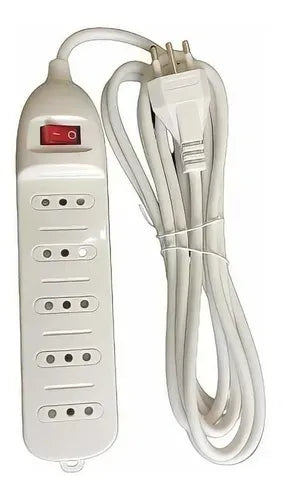 Alargador Zapatilla 5 Enchufes Certificado 3m + Interruptorferreteria-online-barata