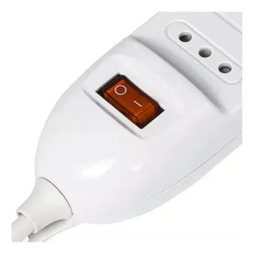Alargador Zapatilla 5 Enchufes Certificado 5m Switch Blancoferreteria-online-barata