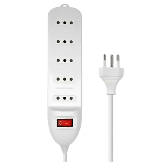 Alargador Zapatilla 5 Enchufes Certificado 5m Switch Blancoferreteria-online-barata