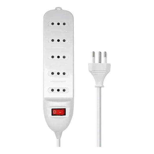 Alargador Zapatilla 5 Enchufes Certificado 1,5m+ Interruptor Color Blancoferreteria-online-barata