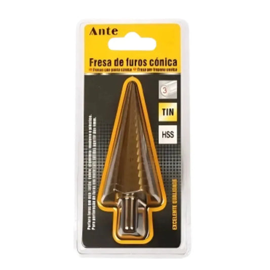 Broca Fresa Punta Conica Escalonada 4 A 32 Mmferreteria-online-barata