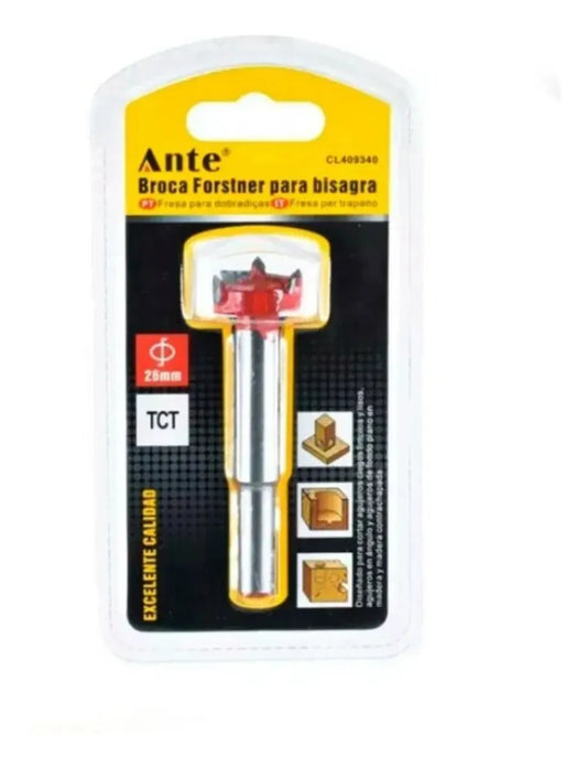 Broca Forstner 26mm Para Madera Bisagra Puerta Mueble Cocinaferreteria-online-barata