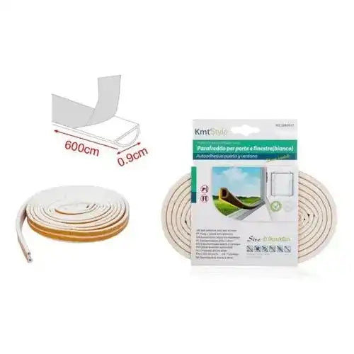 Burlete Perfil D Aislante Térmico Puertas, Ventanas 6mx9x6mmferreteria-online-barata