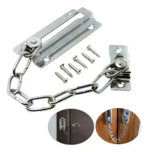 Cadena De Seguridad Para Puertas 2pcs Fácil Instalaciónferreteria-online-barata