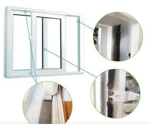 Cinta/cepillo Burlete Aislante Térmico Puerta/ventana 5x9ferreteria-online-barata
