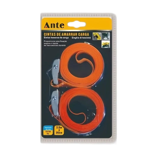Eslinga De Amarre 25mm, Límite De Carga 250 Kg, Con Rachetferreteria-online-barata
