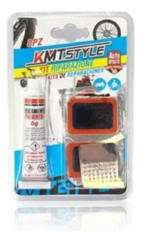 Set 8 Parches + Pegamento Kmt, Bicicletaferreteria-online-barata