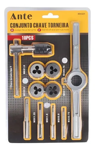 Set Juego De Tarrajas Macho Y Hembra 10pcs Marca Anteferreteria-online-barata
