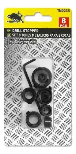 Topes Metálicos Para Brocas 3 A 16 Mm +llave Allen Guíaferreteria-online-barata