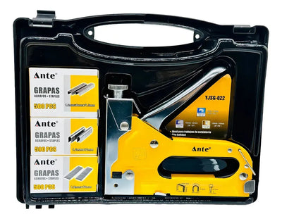MAQUINA ENGRAPADORA PROFESIONAL 3 EN 1 + 1500 GRAPAS + maleta de transporteferreteria-online-barata