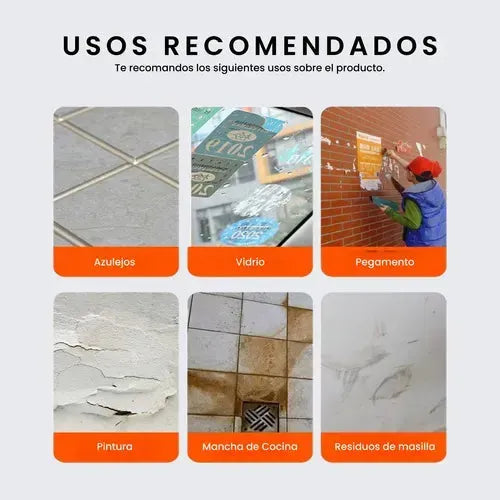 Espátula Raspador De Vidrio Y Superficies Con Hojas Extraferreteria-online-barata