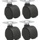 Ruedas giratorias para muebles 40mm pack 4 uniferreteria-online-barata