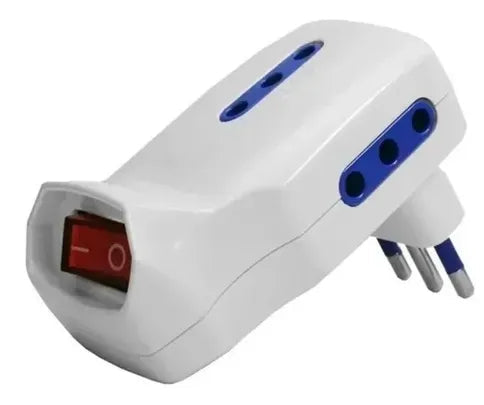 Adaptador Enchufe Triple 3 Tomas Con Switchferreteria-online-barata