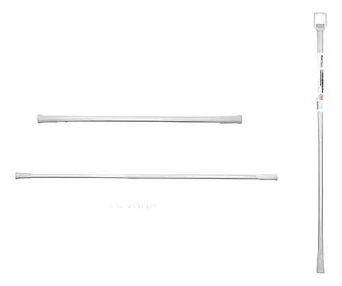 Barra De Baño 110-200cms Cortina De Ducha Acero Color Blancoferreteria-online-barata