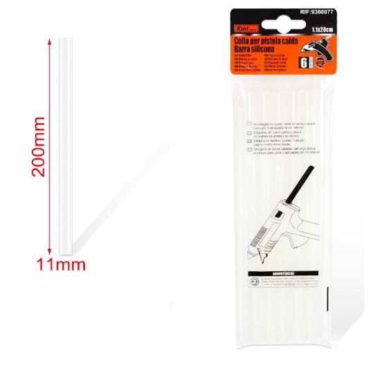 Barras De Silicona Pegamento X 5pcs Para Pistolas Finas 20cmferreteria-online-barata