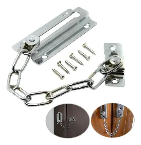 Cadena De Seguridad Para Puertas 2pcs Fácil Instalaciónferreteria-online-barata