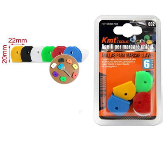 Identificador De Llave Goma 4 Color Surtido Seguridadferreteria-online-barata