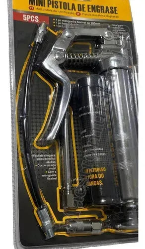 Grasera Manual Mini Pistola Engrasadora De Acero 5 Piezasferreteria-online-barata