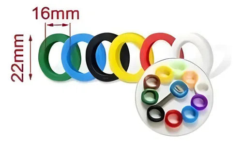 Identificador De Llave Goma 4 Color Surtido Seguridadferreteria-online-barata