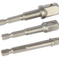 Juego Adaptador De Dados Para Taladro 1/4 3/8 1/2 3pcsferreteria-online-barata