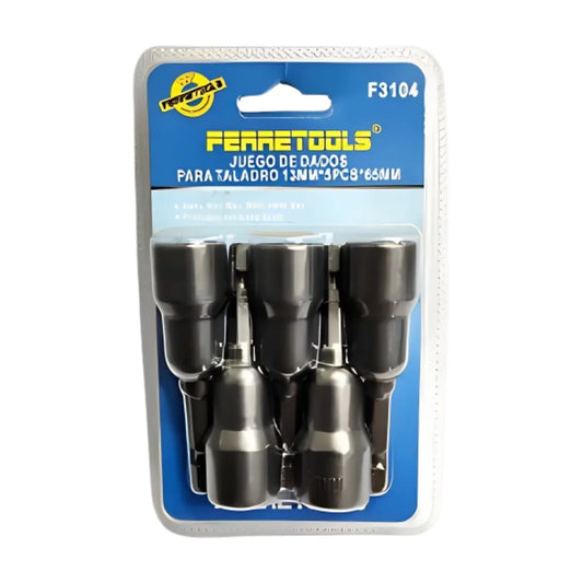 Juego Punta De Dados Para Taladro 3/8 5pcs 65mmferreteria-online-barata