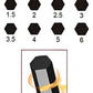 Juego De Llaves Allen 1.5 A 6mm 8 Unidades Color Negroferreteria-online-barata
