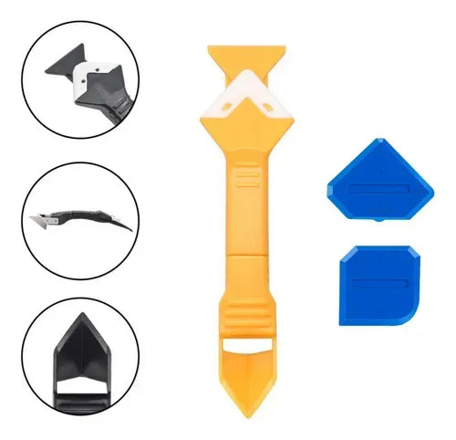 Kit Raspador Calafateo Removedor Y Alisador De Silicona 3pcsferreteria-online-barata