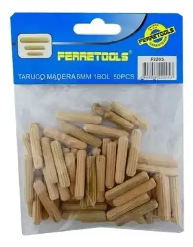 Tarugo De Madera 6mm Bolsa 50und Resistenteferreteria-online-barata
