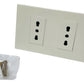 Tomacorriente Enchufe Doble 16a 250v Blanco Certificado Secferreteria-online-barata