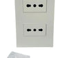 Tomacorriente Enchufe Doble 16a 250v Blanco Certificado Secferreteria-online-barata