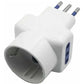 Adaptador Schuko Triple Con 2 Enchufes 3 Patas 1500w Ladrónferreteria-online-barata
